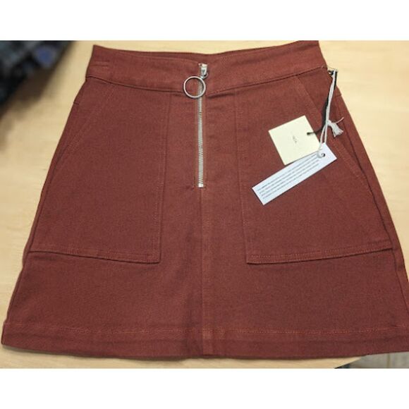 tgla zip up mini skirts with pockets - set of two - size XS x-small - Picture 1 of 9